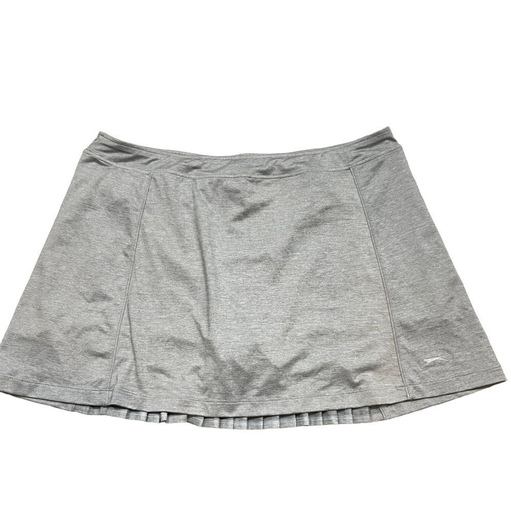 New without Tags Slazenger Ladies Grey Golf Skort With Pleated Back Hem Size XXL